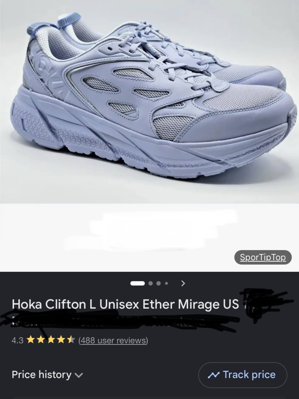NIB Hoka Clifton L Ether/Mirage